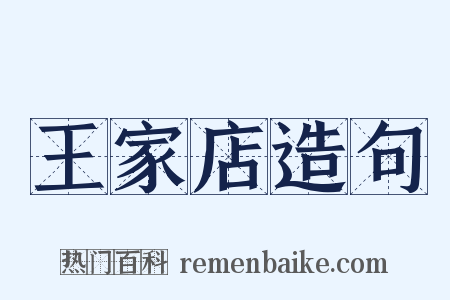 王家店造句是什么意思的图片